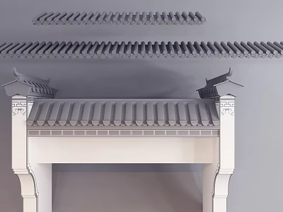 new chinese eaves 3d model