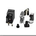 Modern Kitchen Appliances With Coffee Machine Electric Kettle And Fresh Coffee Cups