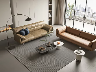 Sofa coffee table 3d model