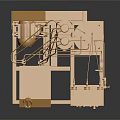 Golden Industrial Mechanical Equipment With Metal Structure And Mobile Platform