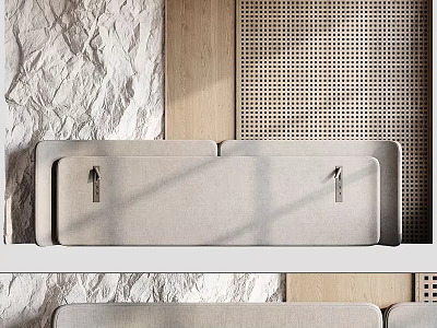 Bedside background wall 3d model