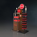 CXO Brand Commercial Equipment With Red Coke Bottles Metal Structure And Gears