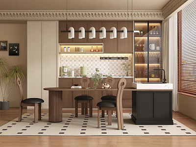 Middle Style Restaurant 3d model