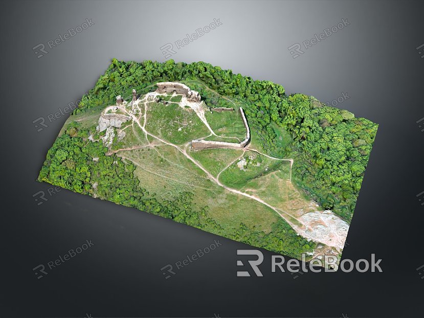 Monuments Sites Sites Sites Ruins Castle Fortress Ancient Castle Ancient Ruins Realistic model