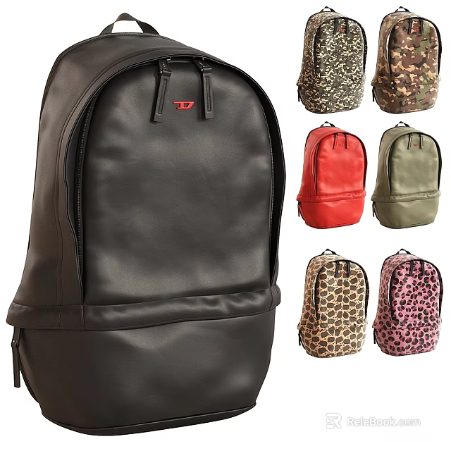 Various Colored Pet Backpacks With Leather Material And Stylish Designs For Pet Carrying 3d model 