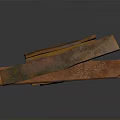 Rusted Metal Industrial Equipment Parts With Various Structural Shapes And Sizes
