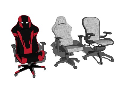 Modern Office Chair E-Sports Chair Game Chair 3d model