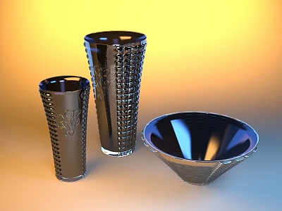 Modern Ceramic Ware Tea Set 3d model