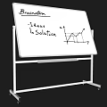 Brainstorm Whiteboard With Ideas Solution And Line Graph Visual