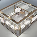 Elegant Beonily Jewelry Diamond Store With Display Counters Chairs And Decorations