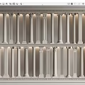 Classical Roman Columns In Double Layer Arrangement With Ornate Capital Details For Interior Design