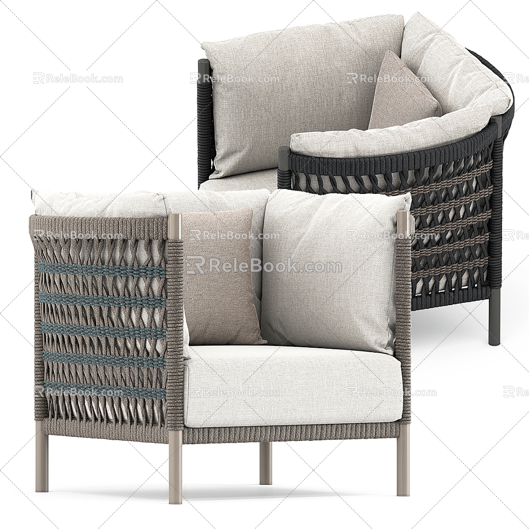 modern armchair 3d model