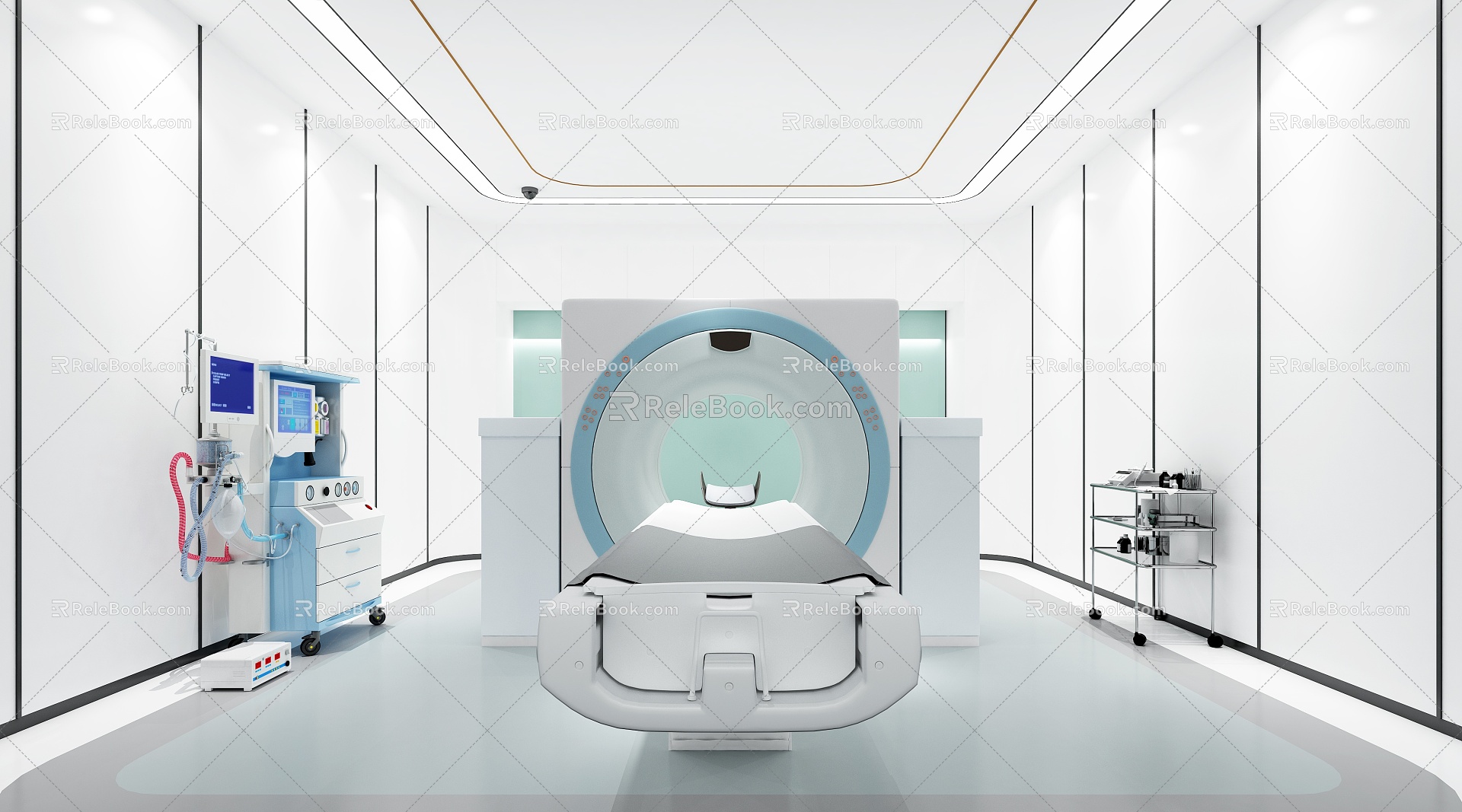 Modern CT Room Scanner 3d model