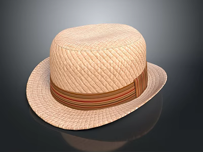 Hat Sunshade Hat Straw Hat Wear Life Supplies 3d model
