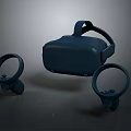 Modern Ergonomic VR Headset With Wireless Controllers For Virtual Reality Gaming