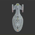 Futuristic Sci-Fi Spaceship 3D Model With Sleek Design And Detailed Exterior