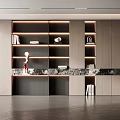 Modern Bookcase Decorative Bookcase 3d model