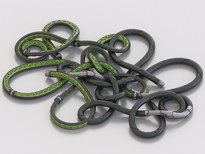 Wire, cable, rope, hose 3d model