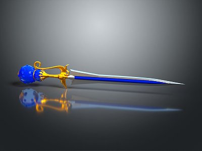 Officer Sword Long Sword Sheath Sword Samurai Sword Samurai Sword Accessories Soldier Sword Knight Sabre 3d model