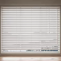 White Venetian Blinds For Window Light Control And Home Decoration 3d model