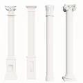 French Roman Column Component Column 3d model