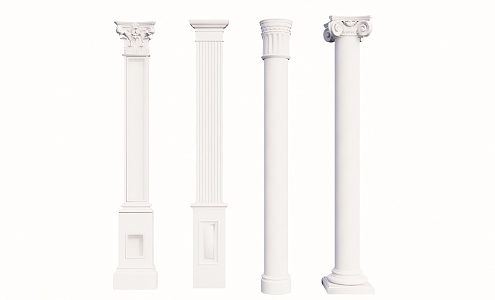 French Roman Column Component Column 3d model