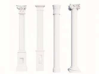 French Roman Column Component Column 3d model