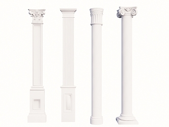 French Roman Column Component Column 3d model