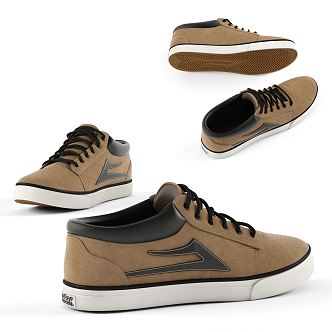 Men's modern shoes 3d model