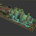 Rusty Industrial Equipment Featuring Mechanical Cylinders And Metal Base Pipes