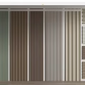 Decorative Wall Panels with Various Colors and Different Textures for Interior Design 3d model