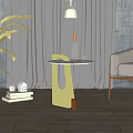 Simple design sense coffee table 3d model