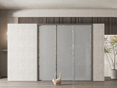 Modern sliding door 3d model