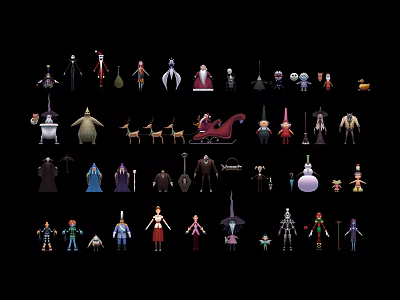 Modern Game Characters 3d model Modern Game Characters 3d model