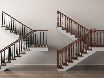 European handrail stair corner stair handrail model