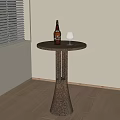 Modern metal side several 3d model
