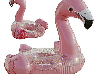 swimming ring swan flamingo swimming ring 3d model