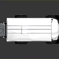 Modern White Golf Cart With Stylish Canopy Black Seats And Sleek Black Wheels