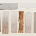 Various Wooden and Stone Planks with Natural Textures for Interior Design