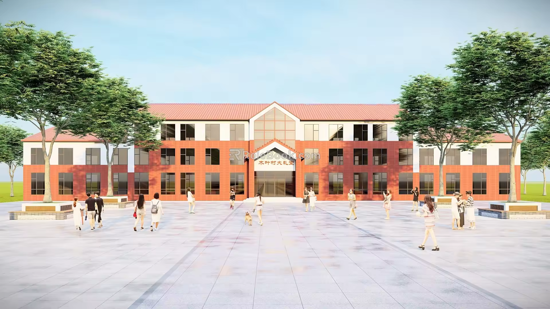 Modern Auditorium Architecture Village Square Auditorium Architecture 3d model