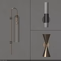 Modern Stylish Wall Lamps with Glass Shades and Metal Frames for Home Interior Decor