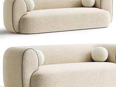 Monopoli double sofa fabric double sofa double sofa model