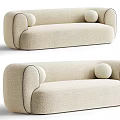 Monopoli double sofa fabric double sofa double sofa 3d model