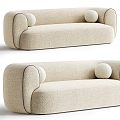 Monopoli double sofa sofa fabric double sofa double sofa 3d model