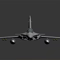 White Fighter Jet Model with Transparent Canopy and Red Wing Insignia on Dark Background