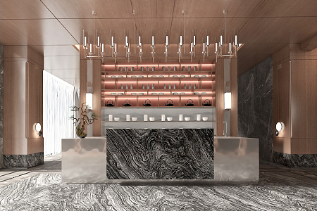 Modern Bar Water Bar 3d model