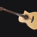 High Quality Acoustic Guitar With Natural Wooden Body And Six Steel Strings Classic Design