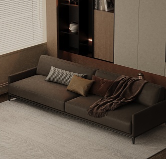 Three-seat sofa 3d model