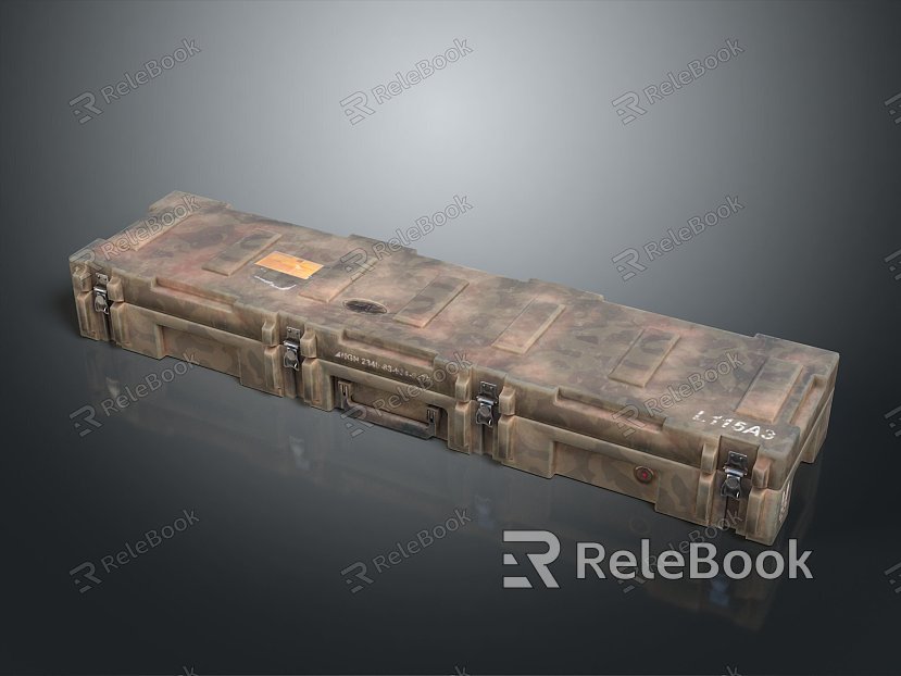 ammunition box ammunition box sniper rifle box weapon box military box wooden box wooden crate old wooden crate model