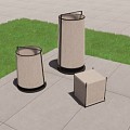 Modern landscape lamp lawn lamp garden lamp outdoor lamp camping lamp 3d model